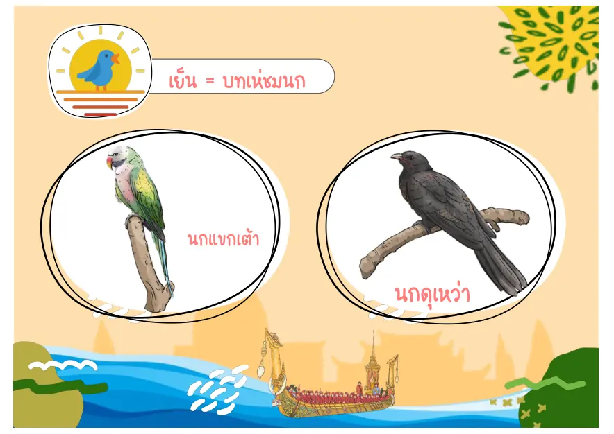 นกแขกเต้าและนกดุเหว่า