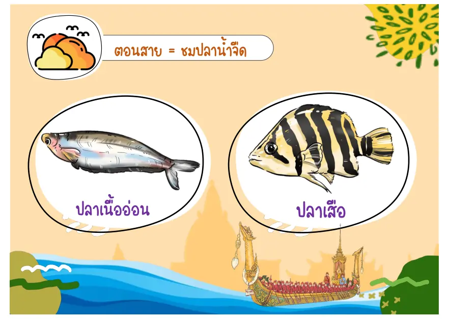 ปลาเนื้ออ่อนและปลาเสือ